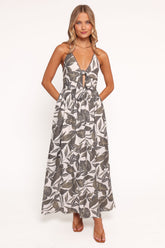 Bray Midi Dress - Vineyard Green