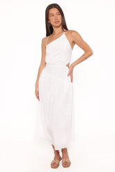 Olivea Midi Dress - White